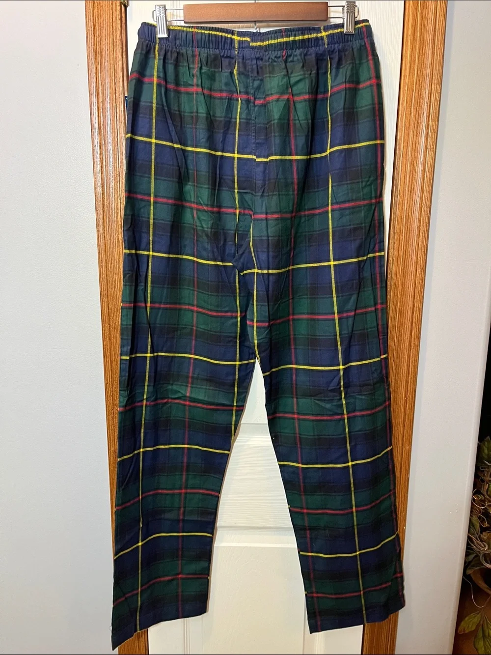 NWT - Polo Ralph Lauren 100% Cotton Green Plaid Pajama Bottoms Men’s Medium